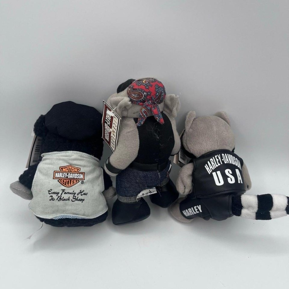VTG Harley-Davidson Plush‎ Lot – 3 Stuffed Animals  with tags - Picture 4 of 7